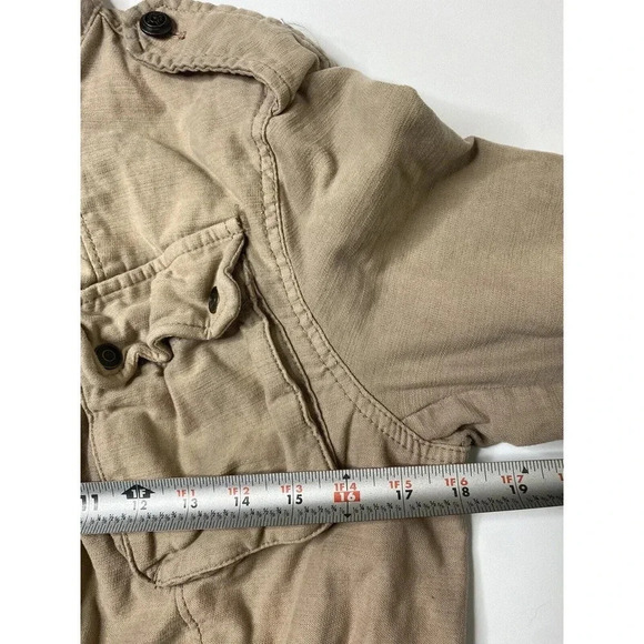 Free People Women’s Outerwear Trooper Field jacket Brown Tan Small - Picture 6 of 8